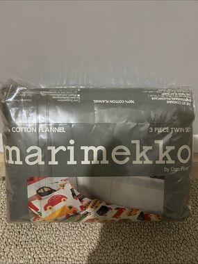 Vintage Marimekko Boys' Multicolor Car Print  Bo Boo Flannel 3-Piece Twin Set